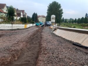 Neuverlegung der MD-Gasleitung 200 im Grabental, Aufnahme TLUBN 18.08.2022